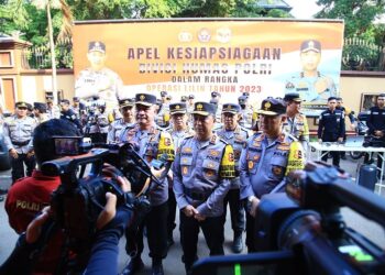 Menjelang Nataru, Polri Gelar Apel Kesiapsiagaan Operasi Lilin 2023