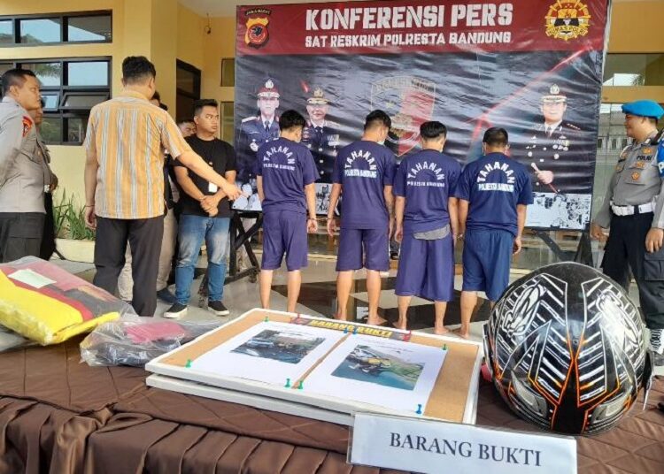 Kurang Dari 1×24 Jam, Polresta Bandung Berhasil Ciduk Pengeroyok Anggota Polisi
