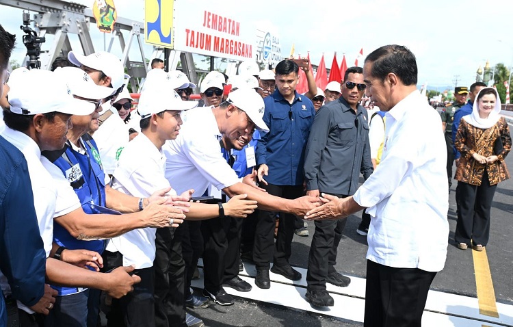 Masyarakat Sambut Baik Kehadiran Jembatan Tajum Margasana, Setelah Diresmikan Jokowi Penggunaannya