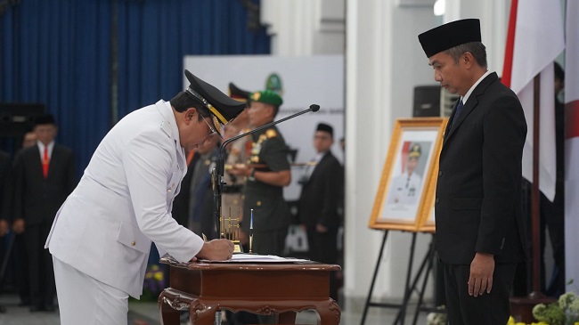 Yudia Ramli Resmi Jadi Pj Bupati Sumedang Gantikan Herman Suryatman