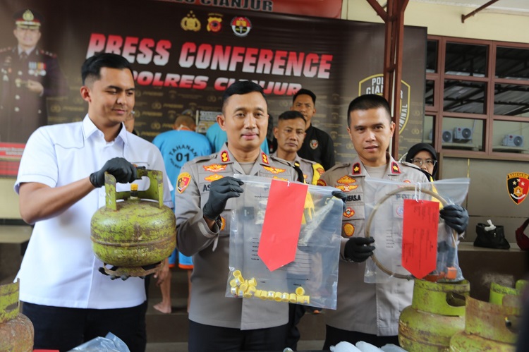 Polres Cianjur Ungkap Penyalahgunaan Gas LPG, 2 Orang Berhasil Ditangkap