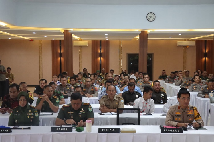 Menjelang Pengamanan Arus Mudik dan Balik Ops Ketupat Lodaya 2024 Polres Garut Rapat Lintas Sektoral Bersama Pihak Terkait
