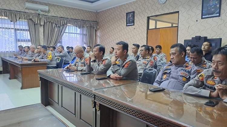 Personil Polres Sumedang Gelar Pelatihan Pengamanan Idul Fitri 2024