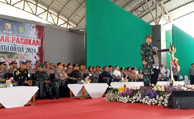 Dandim 0624/Kab Bandung Pimpin Apel Gelar Pasukan Ops Ketupat Lodaya tahun 2024