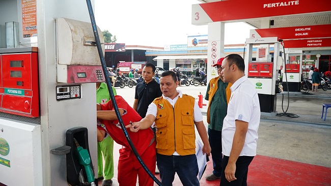 Menjelang Mudik Lebaran, Polresta Bandung Cek Ketersediaan Bahan Bakar di Dua SPBU