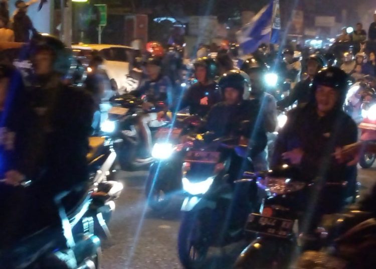 Sambut Juara,Begini Euphoria Bobotoh di Kabupaten Bandung.