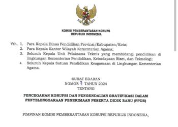 KPK Ingatkan Rawan Gratifikasi Dalam Penerimaan Peserta Didik Baru