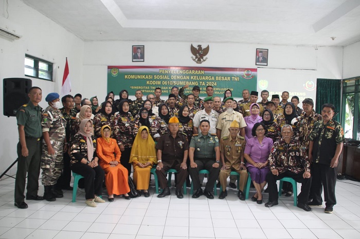 Guna Pererat Jaring Teritorial, Kodim 0610/Sumedang Gelar Komsos Bersama KBT