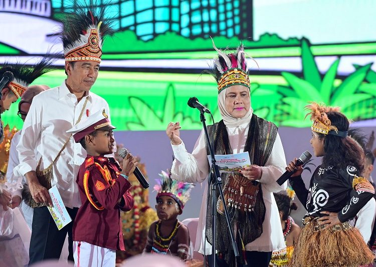 Presiden dan Ibu Iriana Hadiri Puncak Peringatan Hari Anak Nasional Tahun 2024