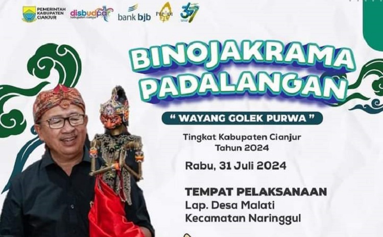 Desa Malati Naringgul Terpilih Menjadi Tuan Rumah Pentas Pagelaran Wayang Golek Binojakrama Padalangan Tingkat Kabupaten Cianjur