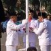 Kepala Desa di Kecamatan Rajapolah Jadi Pasukan Pengibar Bendera pada HUT Tasikmalaya