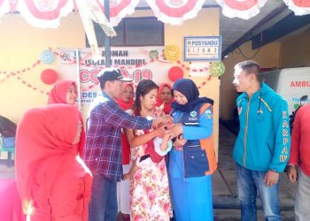 Dekorasi Merah Putih Hiasi Giat Posyandu Rw 011 dan Rw 005 Desa Situsaeur