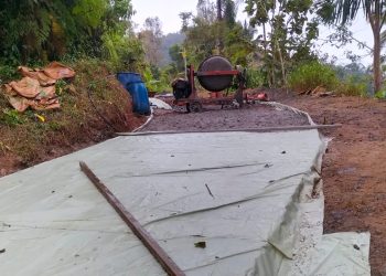 Terapkan Dana Desa Pemedes Wangunsari Coor Beton Jalan Lintas Penghubung Desa Wangunsari-Wangunjaya
