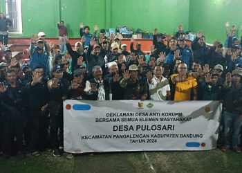 Deklarasi Warga Pulosari Anti Korupsi Dilakukan Seluruh Element Masyarakat