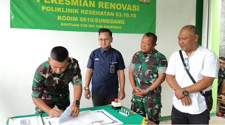 Dandim Resmikan Renovasi Polkes 03.10.10 Kodim Sumedang