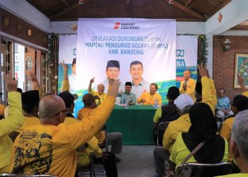Heboh! Ratusan Kader Golkar Kabupaten Bandung Deklarasi Dukung Dadang Supriatna-Ali Syakieb