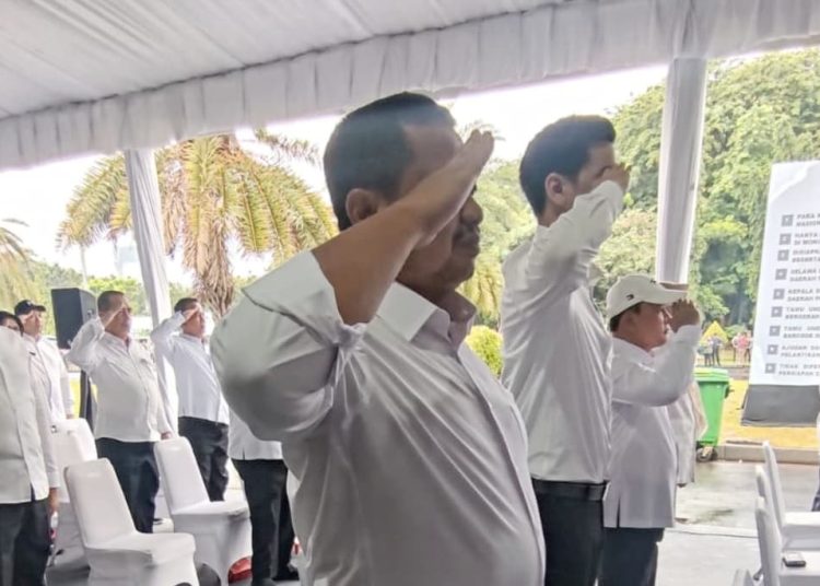 Dony-Fajar Ikuti Gladi Pelantikan di Monas