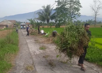 Perangkat Desa Mekarsari Bersama Warga Sekitar Laksanakan Kamsih