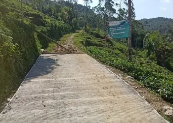 Pemerintah Desa Rawabogo Realisasikan Pembangunan Rabat Beton Jalan Legok Kiara